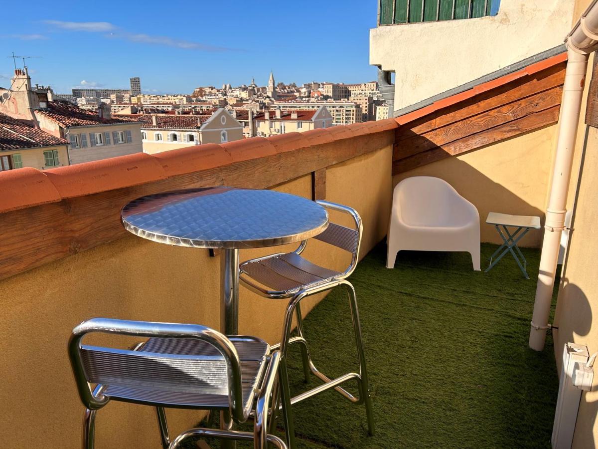Loft Moderne Vue Vieux Port Terrasse Rooftop Apartment Marseille Exterior photo